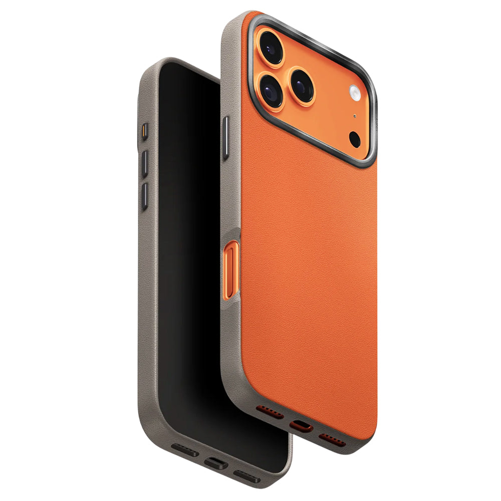 Futrola za Apple iPhone 17 Pro, UNIQ, Lyden Leatherette, Bež Narandžasta
