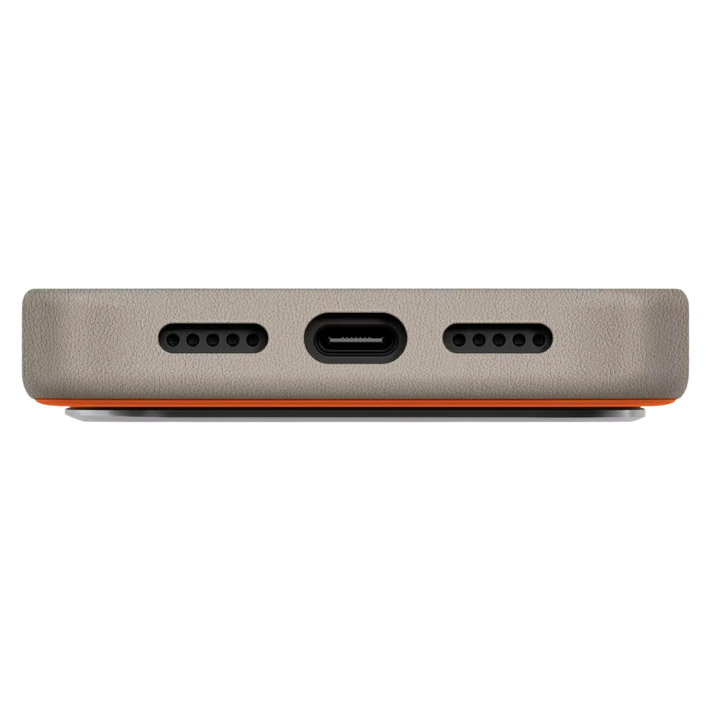 Futrola za Apple iPhone 17 Pro, UNIQ, Lyden Leatherette, Bež Narandžasta