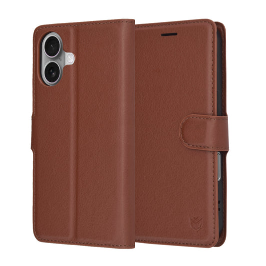 Futrola za Apple iPhone 17, Techsuit, Leather Folio, Braon