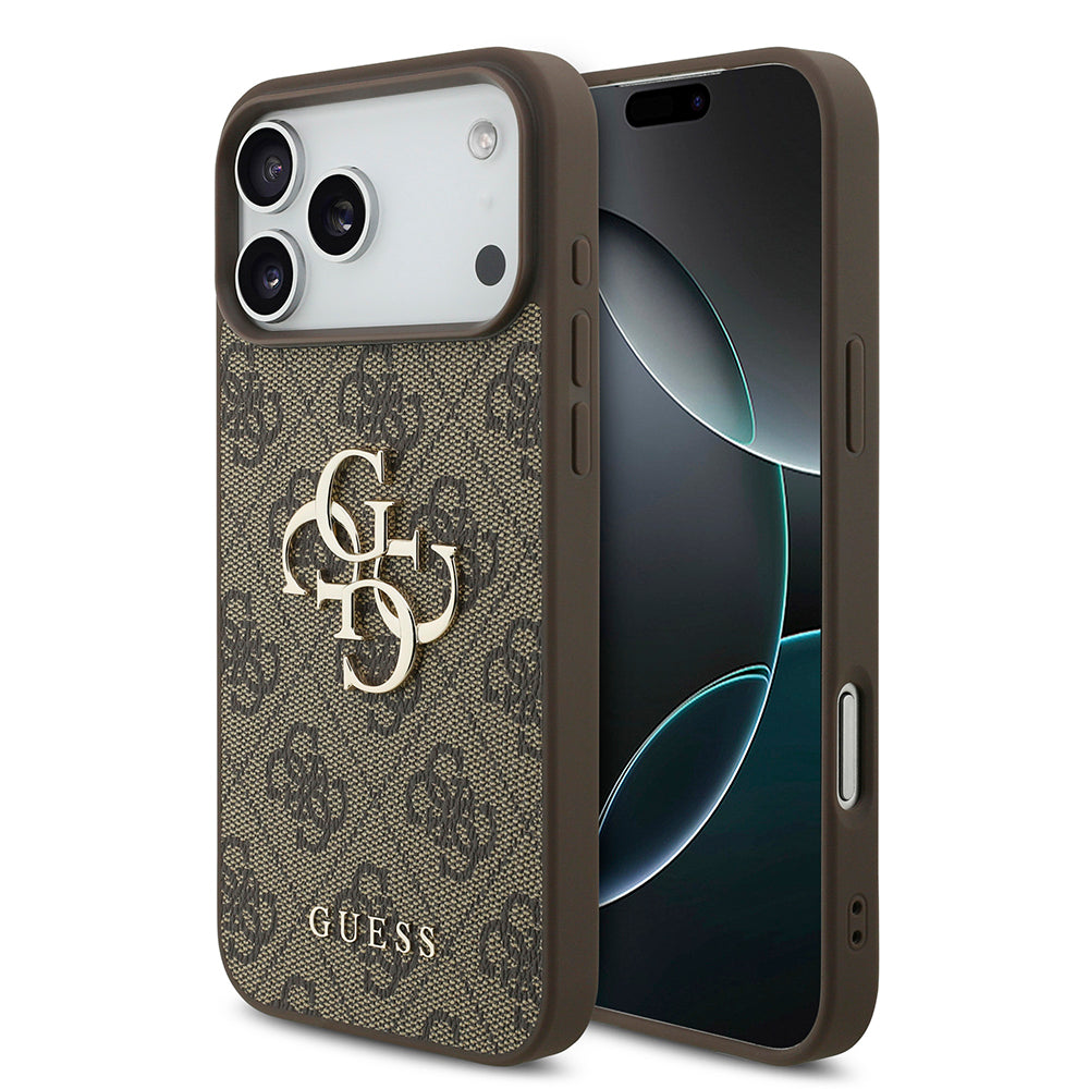 Futrola za Apple iPhone 18 Pro / 17 Pro, Guess, 4G Big Logo, Braon
