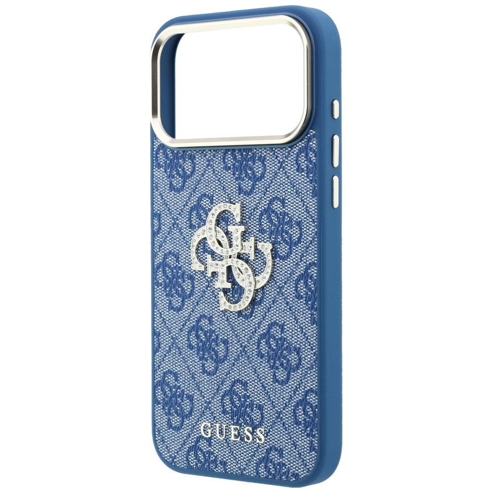 Futrola za Apple iPhone 18 Pro / 17 Pro, Guess, 4G Big Strass Logo, Plava