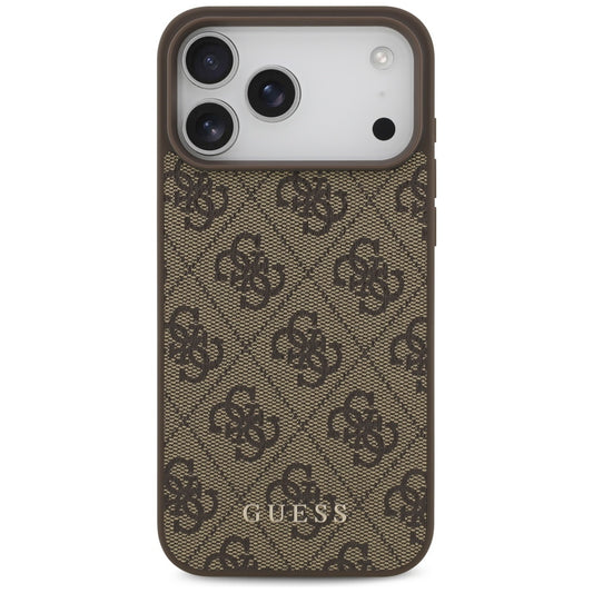 Futrola za Apple iPhone 18 Pro / 17 Pro, Guess, 4G Classic Logo, Braon