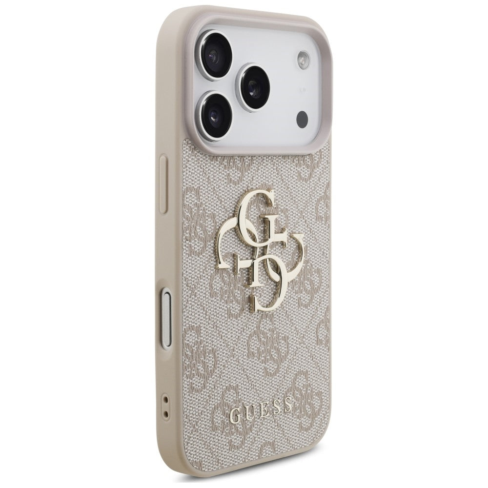 Futrola za Apple iPhone 18 Pro / 17 Pro, Guess, 4G Classic Logo sa trakom, Roze