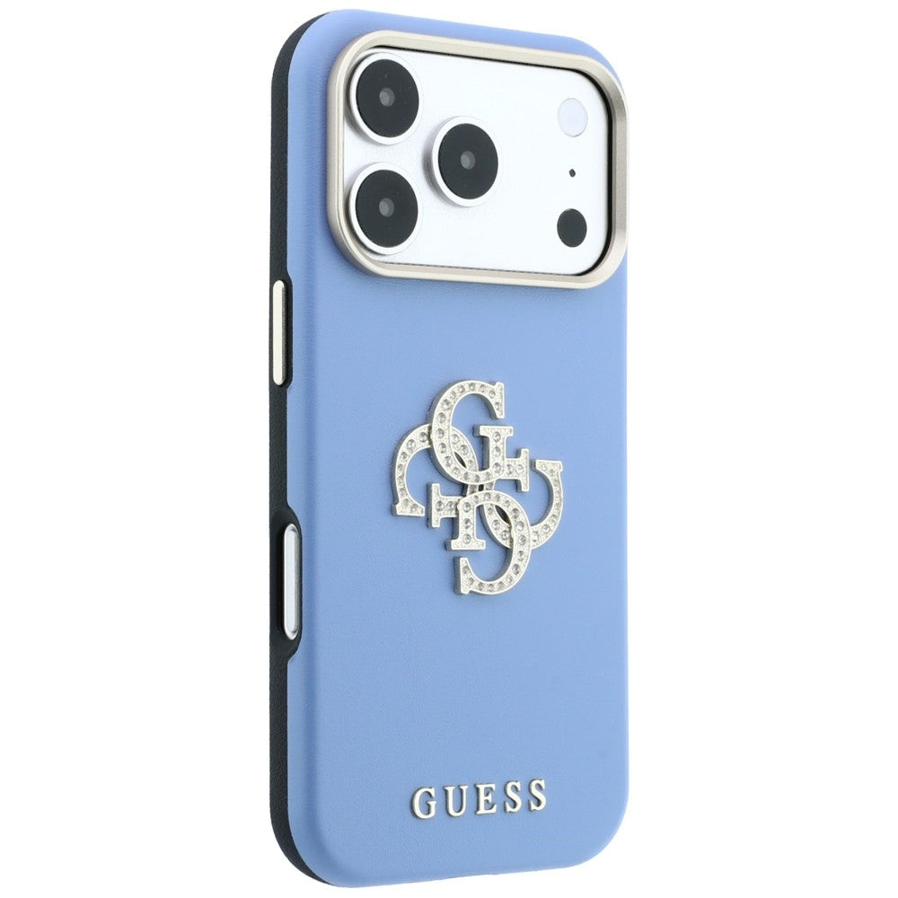 Futrola za Apple iPhone 18 Pro / 17 Pro, Guess, Smooth Big Strass Logo, Plava