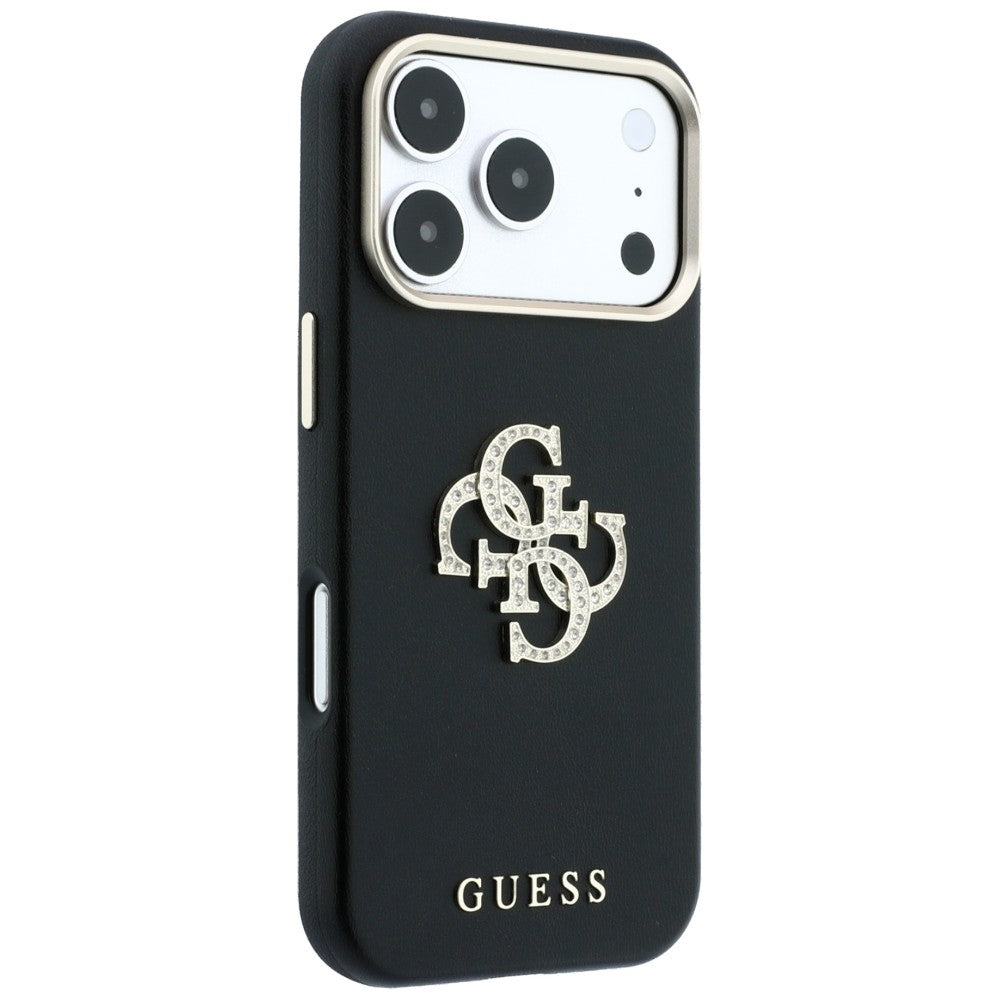 Futrola za Apple iPhone 18 Pro / 17 Pro, Guess, Smooth Big Strass Logo, Crna