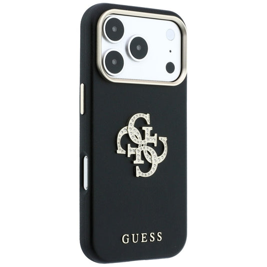 Futrola za Apple iPhone 18 Pro / 17 Pro, Guess, Smooth Big Strass Logo, Crna