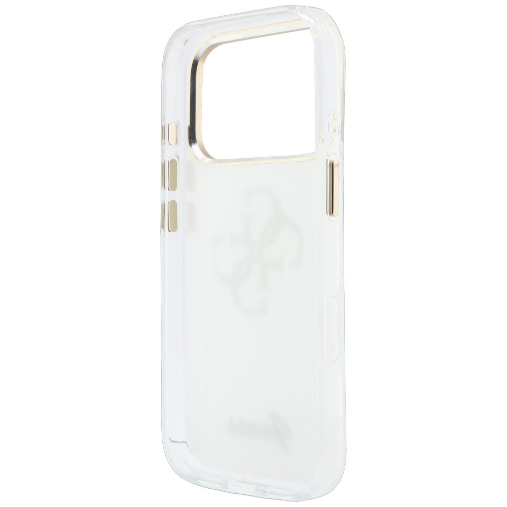 Futrola za Apple iPhone 18 Pro, Guess, IML 4G Metal Script, Bela