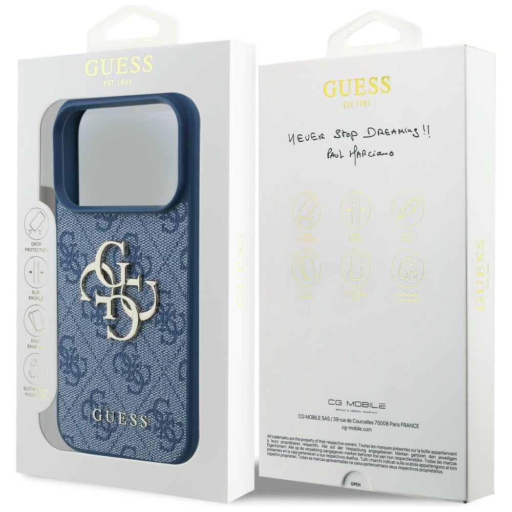 Futrola za Apple iPhone 18 Pro Max / 17 Pro Max, Guess, 4G Big Logo, Plava
