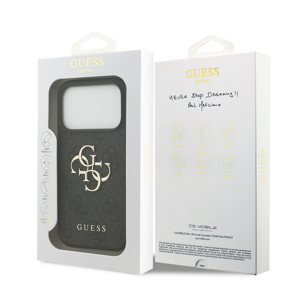 Futrola za Apple iPhone 18 Pro Max / 17 Pro Max, Guess, 4G Big Logo, Crna