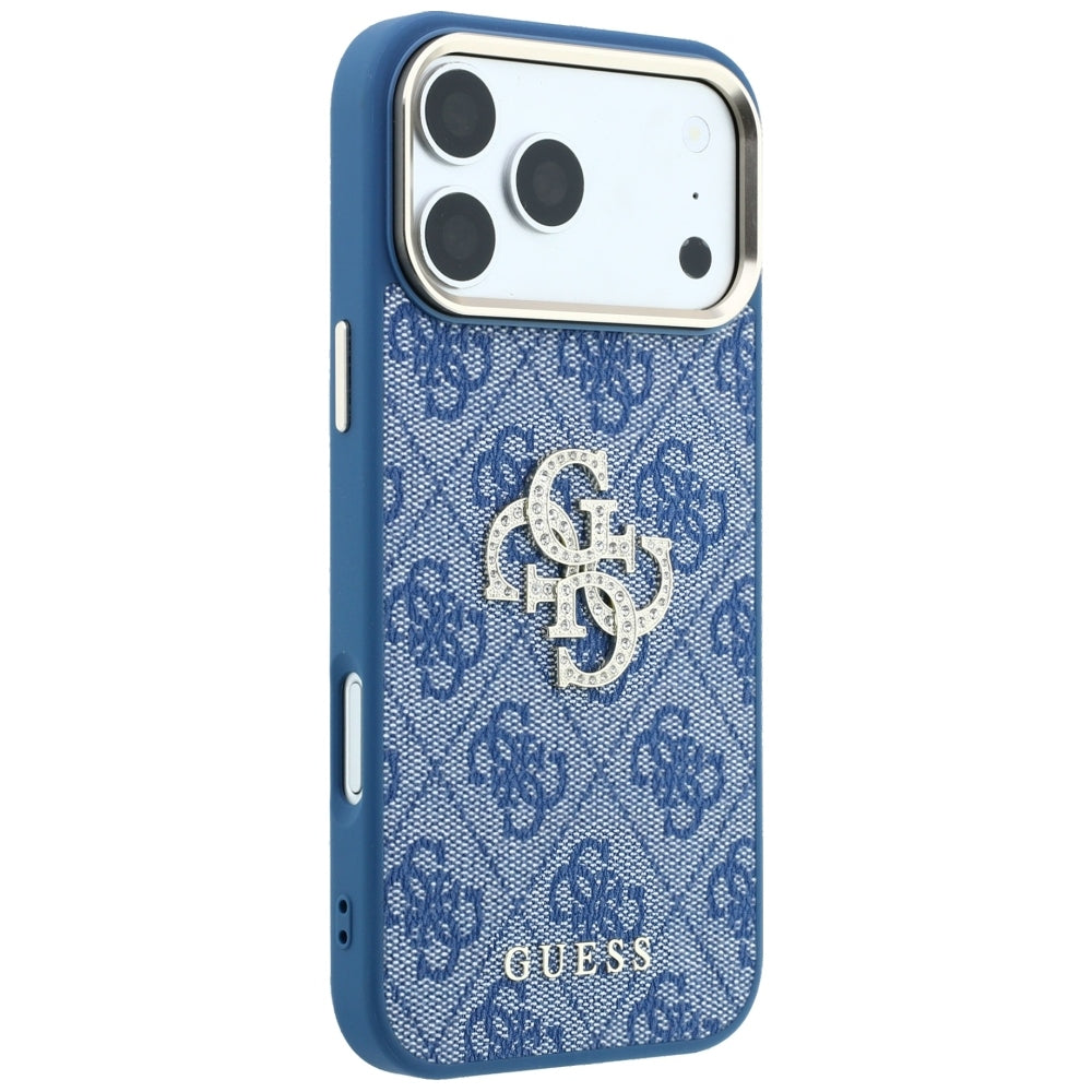 Futrola za Apple iPhone 18 Pro Max / 17 Pro Max, Guess, 4G Big Strass Logo, Plava