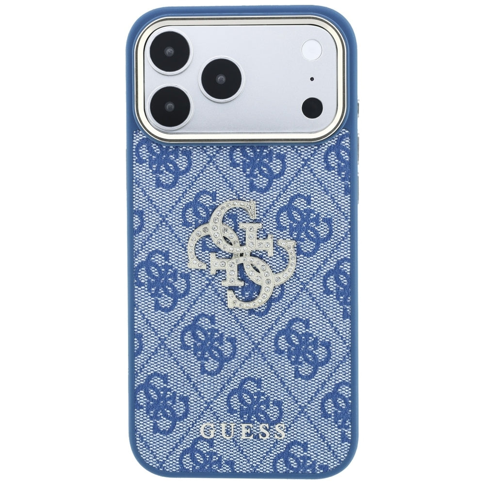 Futrola za Apple iPhone 18 Pro Max / 17 Pro Max, Guess, 4G Big Strass Logo, Plava