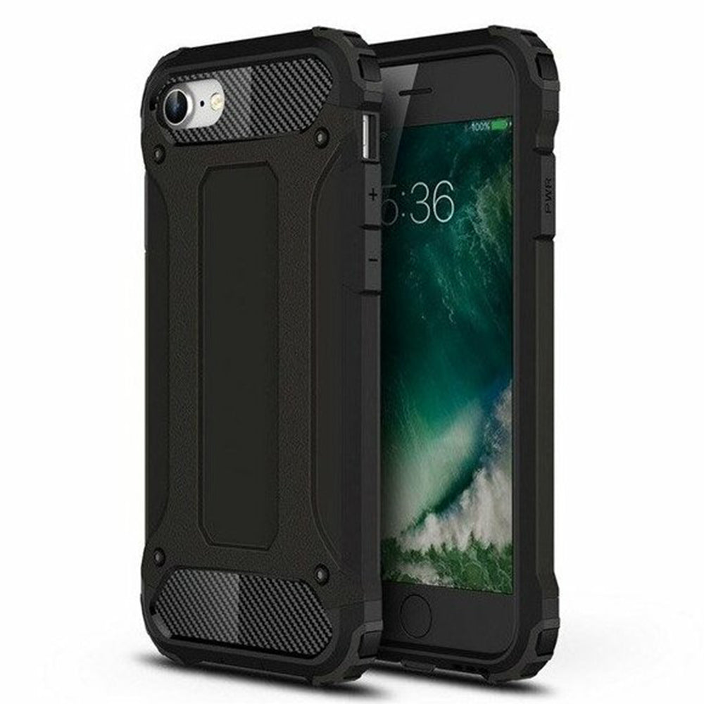 Futrola za Apple iPhone SE (2022) / SE (2020) / 8 / 7, Techsuit, Hybrid Armor, Crna