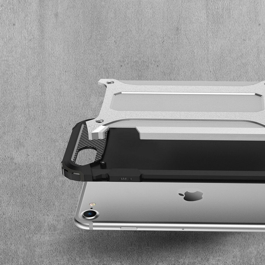 Futrola za Apple iPhone SE (2022) / SE (2020) / 8 / 7, Techsuit, Hybrid Armor, Crna