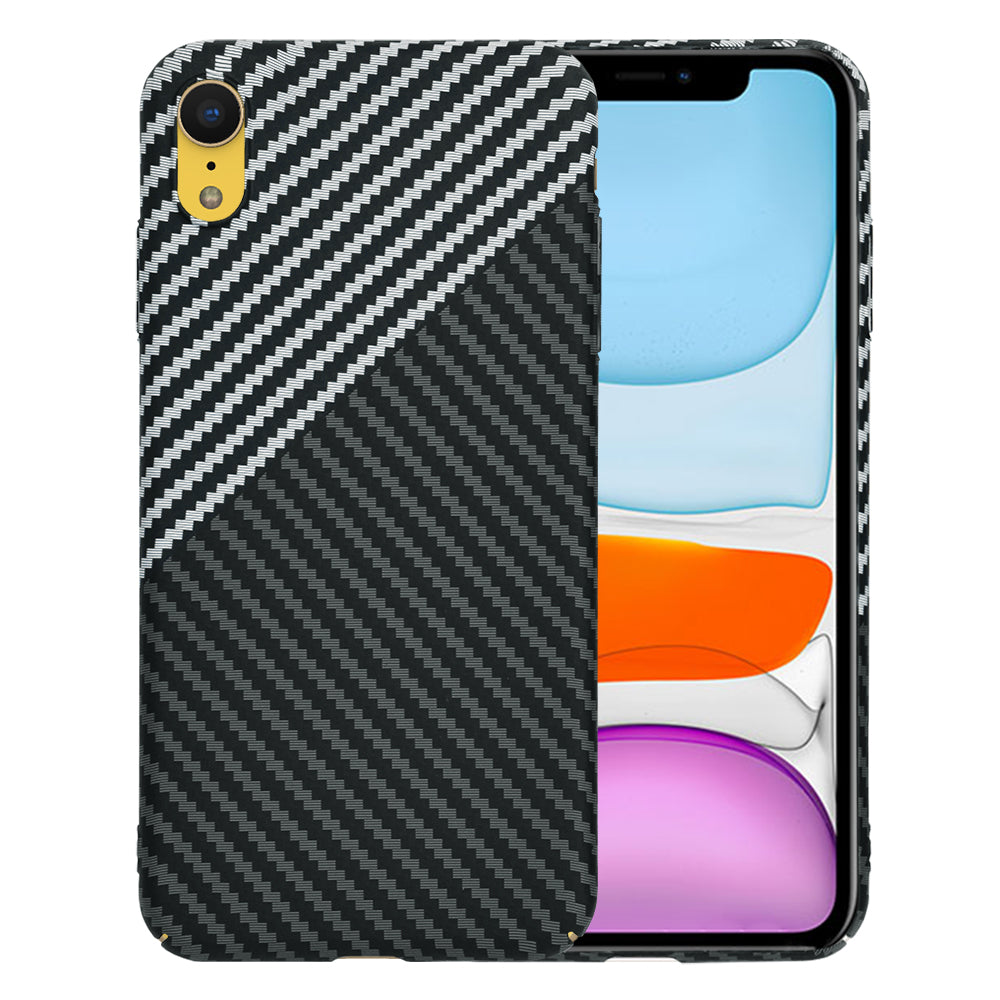 Futrola za Apple iPhone XR, Techsuit, Carbonite FiberShell, Crno Siva