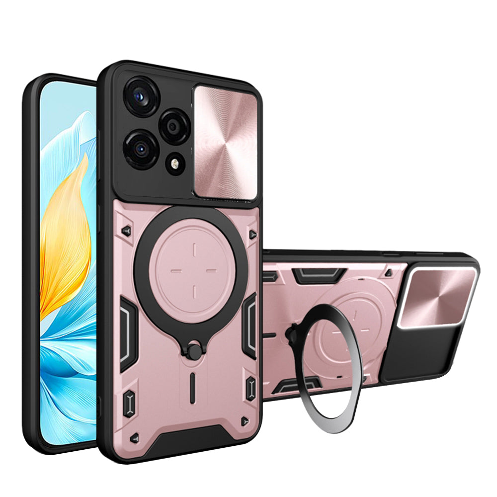 Futrola za Honor 200 Lite, Techsuit, CamGuard Pro, Roze Zlatna