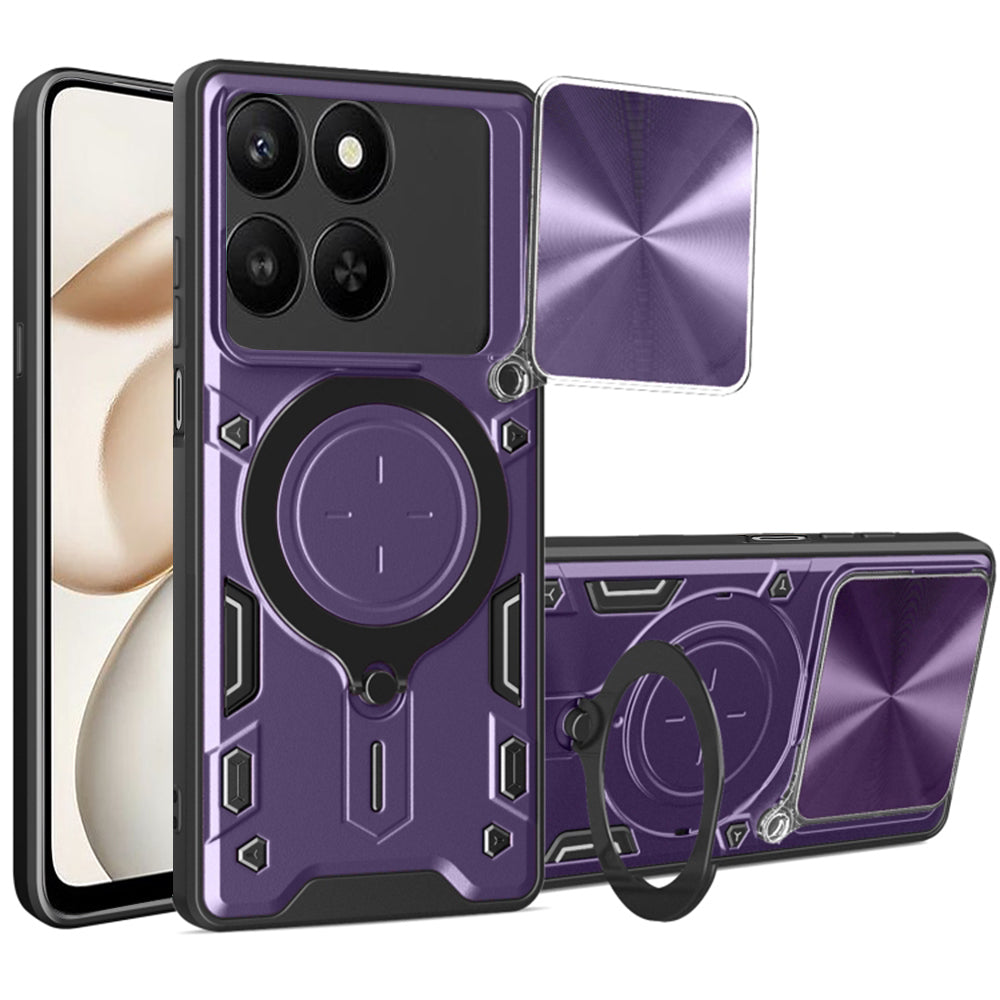 Futrola za Honor 400 Smart 4G / X7d 4G / 400 Smart 5G, Techsuit, CamGuard Pro, Ljubičasta