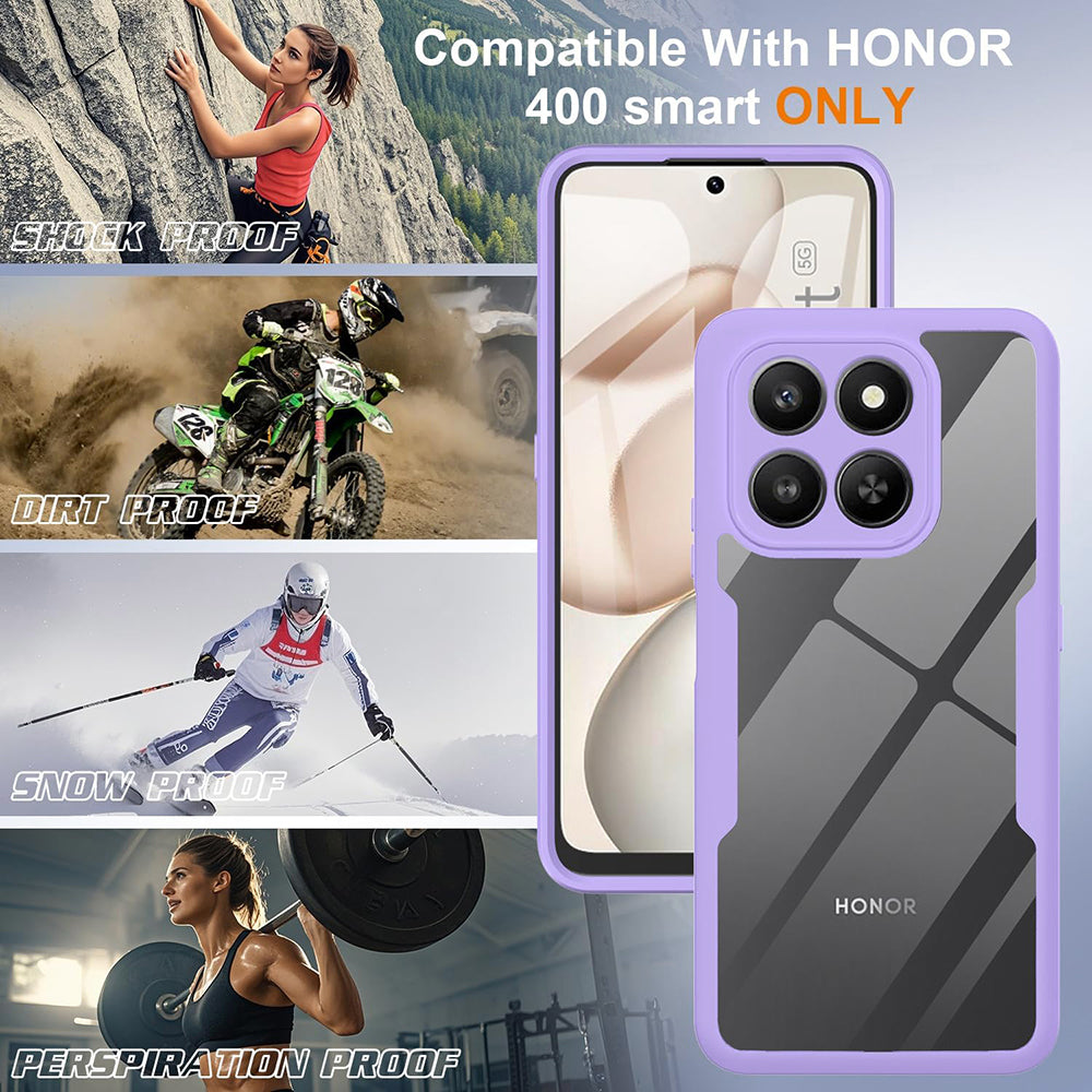 Futrola za Honor 400 Smart 4G / X7d 4G / 400 Smart 5G, Techsuit, ColorVerse 360, Ljubičasta