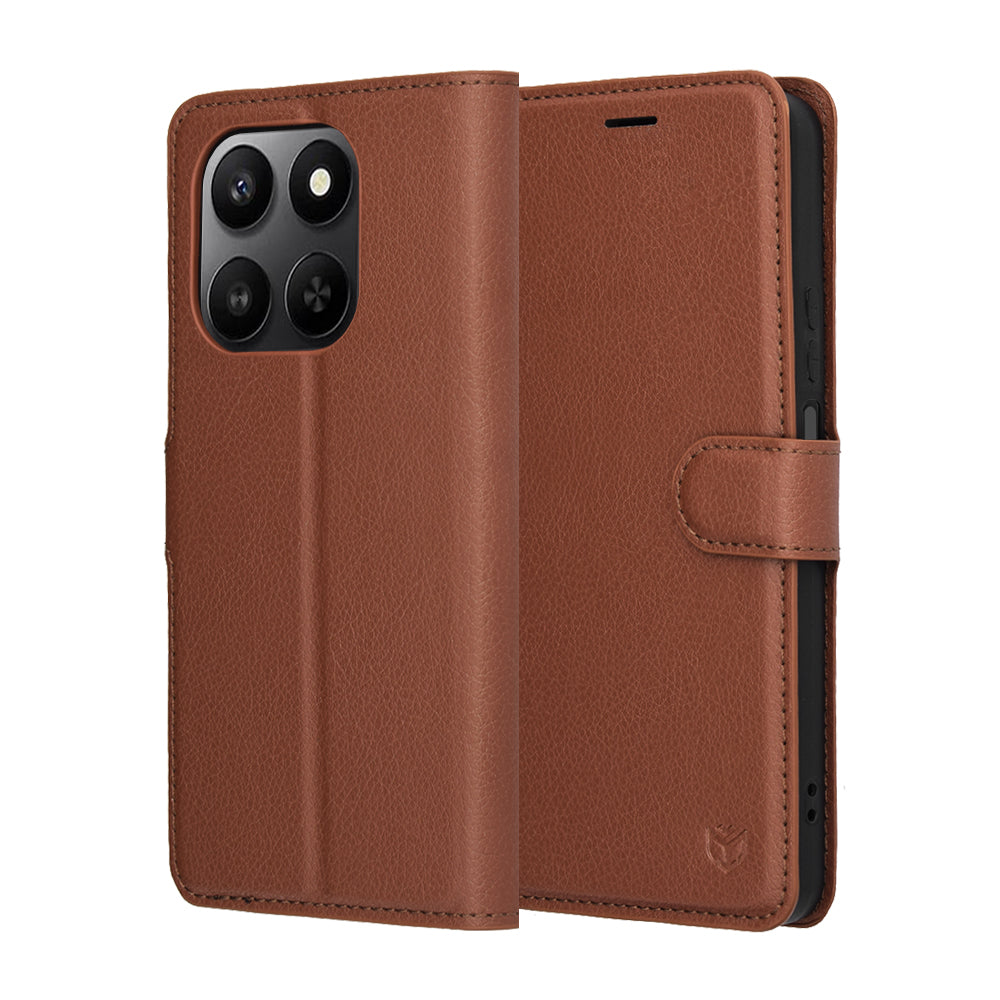 Futrola za Honor 400 Smart 4G / X7d 4G / 400 Smart 5G, Techsuit, Leather Folio, Braon