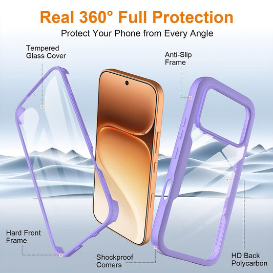 Futrola za Honor 600 Pro / 600, Techsuit, ColorVerse 360, Ljubičasta