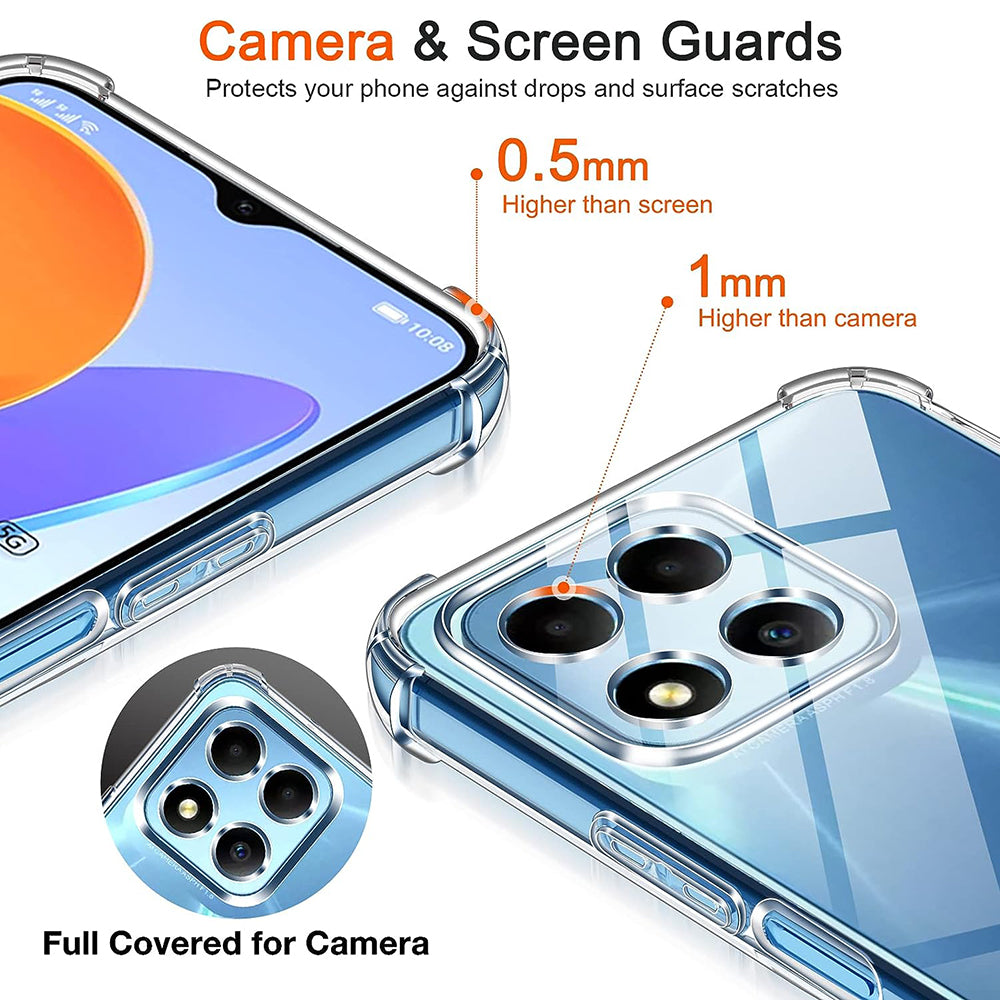 Futrola za Honor 70 Lite / X6 / X8 5G, Techsuit, Shockproof Clear, Providna