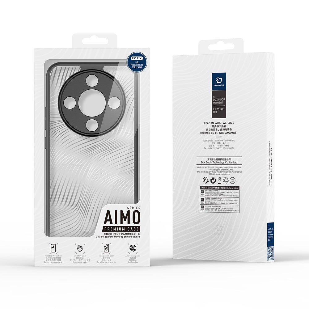 Futrola za Honor Magic8 Lite, DUX DUCIS, Aimo, Crna
