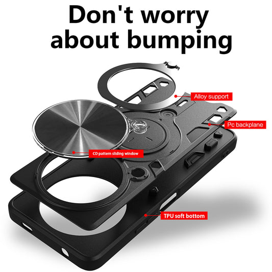 Futrola za Honor Magic8 Lite, Techsuit, CamGuard Pro, Crna