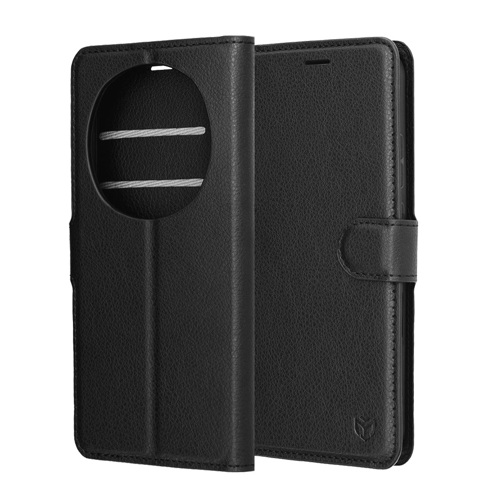Futrola za Honor Magic8 Pro, Techsuit, Leather Folio, Crna