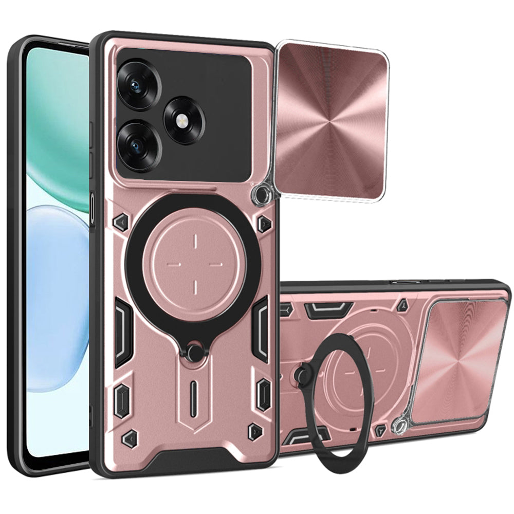 Futrola za Honor X5c Plus, Techsuit, CamGuard Pro, Zlatno Roze