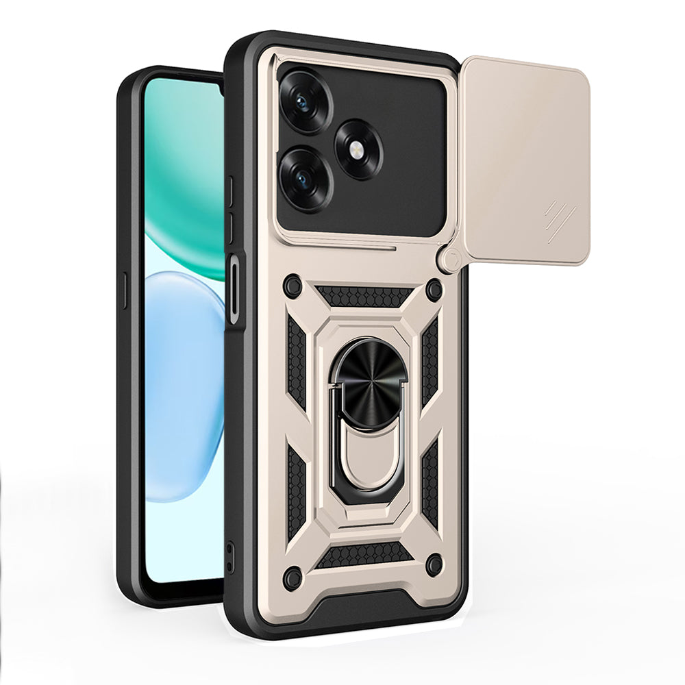 Futrola za Honor X5c Plus, Techsuit, CamShield, Zlatna