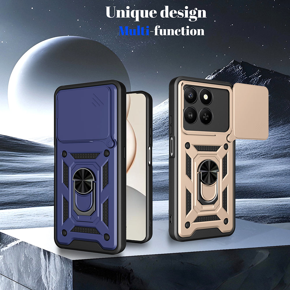 Futrola za Honor X5c Plus, Techsuit, CamShield, Zlatna