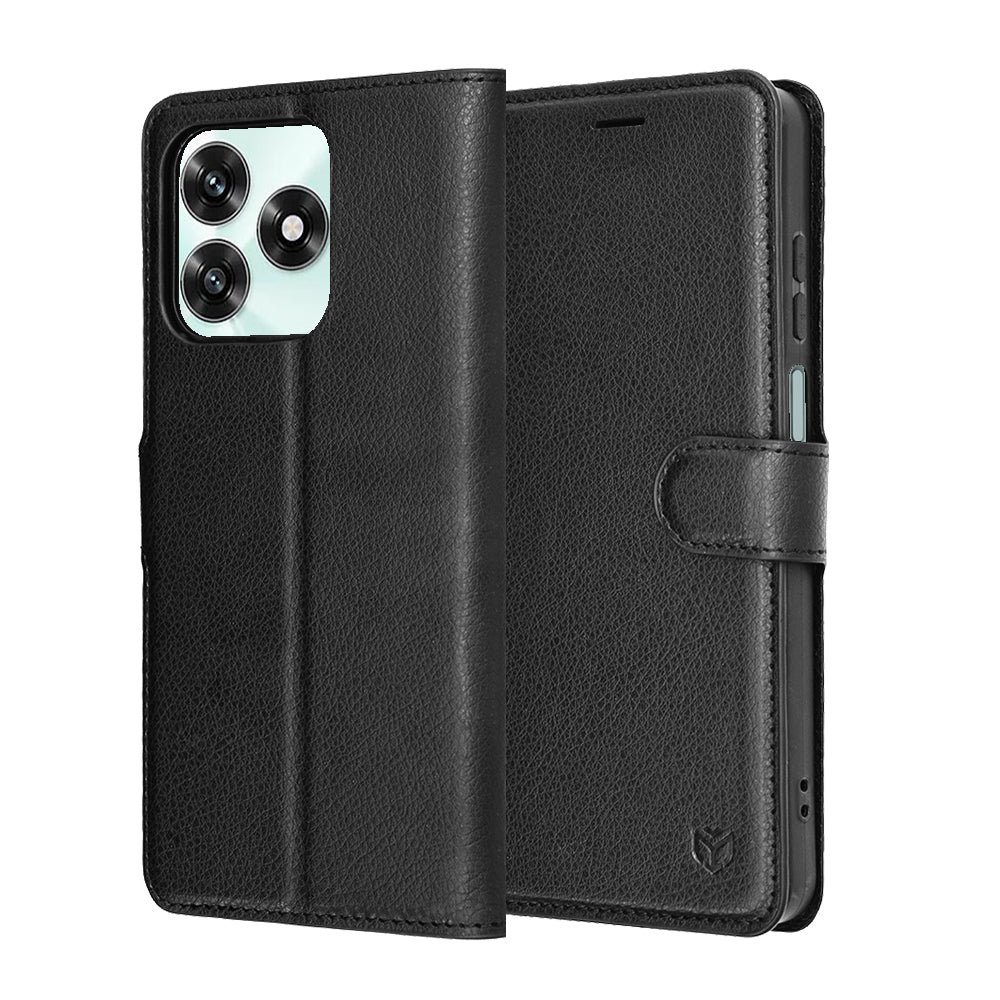 Futrola za Honor X5c Plus, Techsuit, Leather Folio, Crna