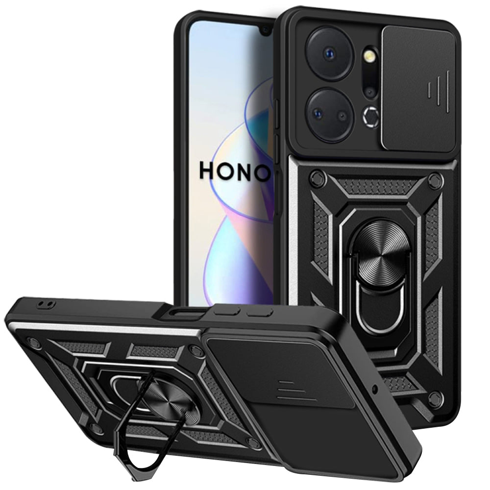 Futrola za Honor X7a, Techsuit, CamShield, Crna