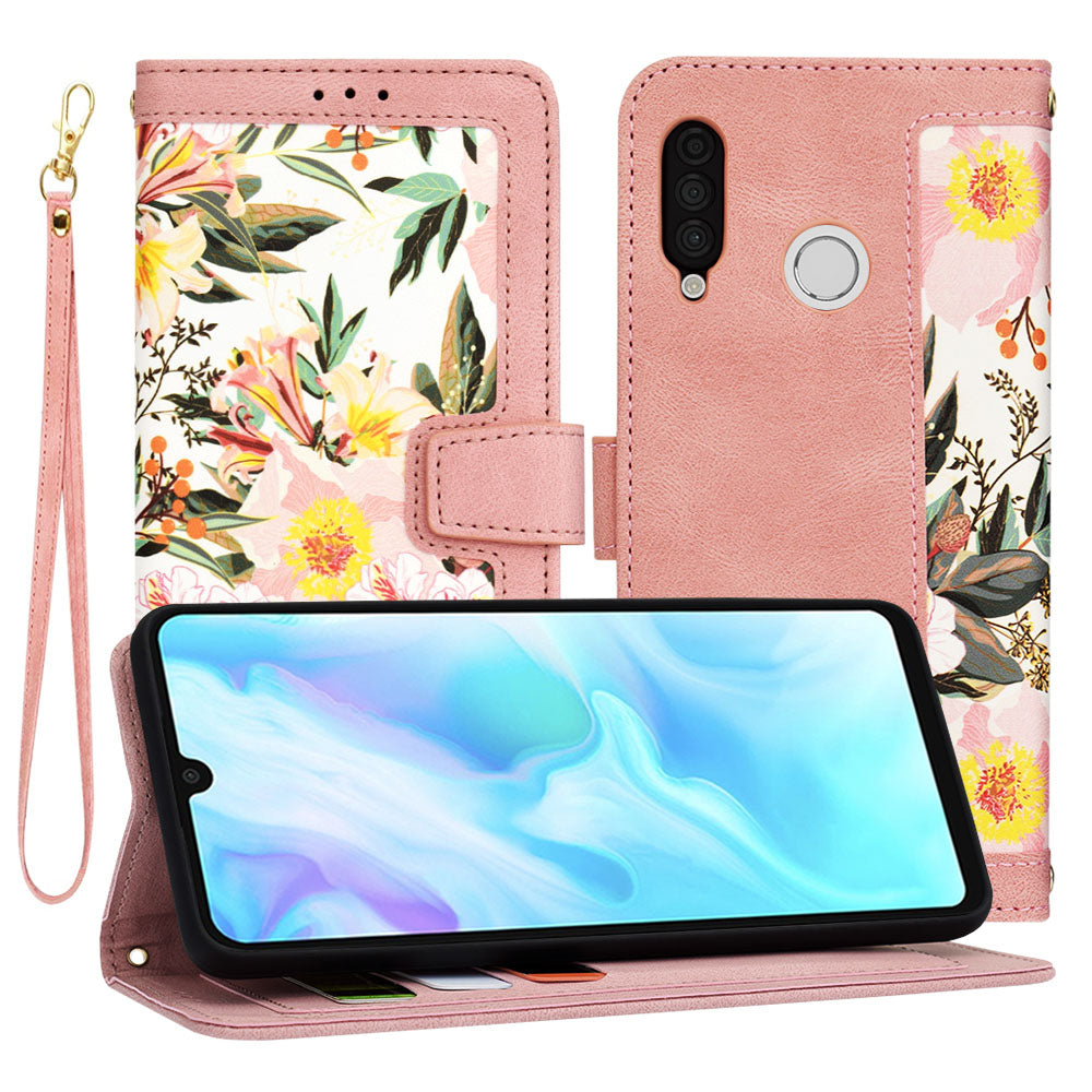 Futrola za Huawei P30 lite New Edition / P30 lite, Techsuit, FlipCraft, Roze