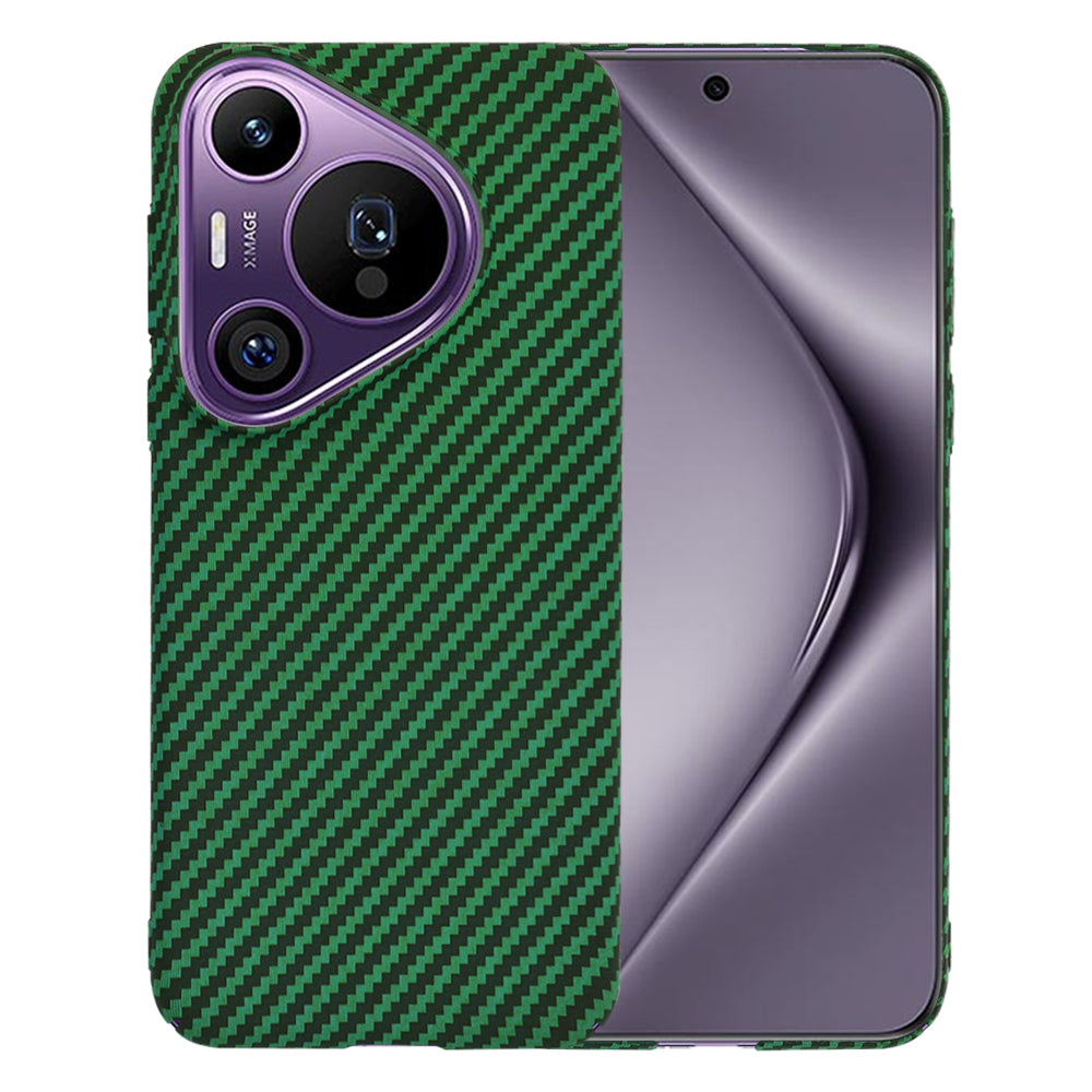 Futrola za Huawei Pura 70 Pro, Techsuit, Carbonite FiberShell, Zelena