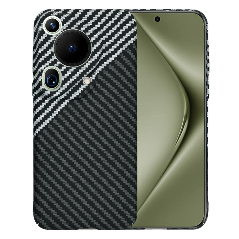 Futrola za Huawei Pura 70 Ultra, Techsuit, Carbonite FiberShell, Crno Siva