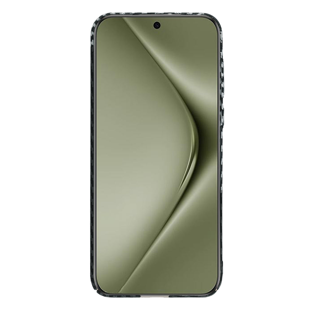 Futrola za Huawei Pura 70 Ultra, Techsuit, Carbonite FiberShell, Crno Siva