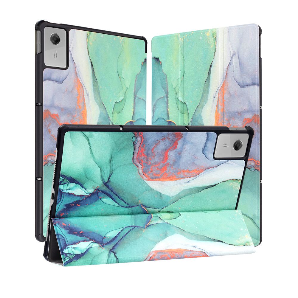 Futrola za Lenovo Idea Tab Plus, Techsuit, FoldPro Green Time, Multicolor