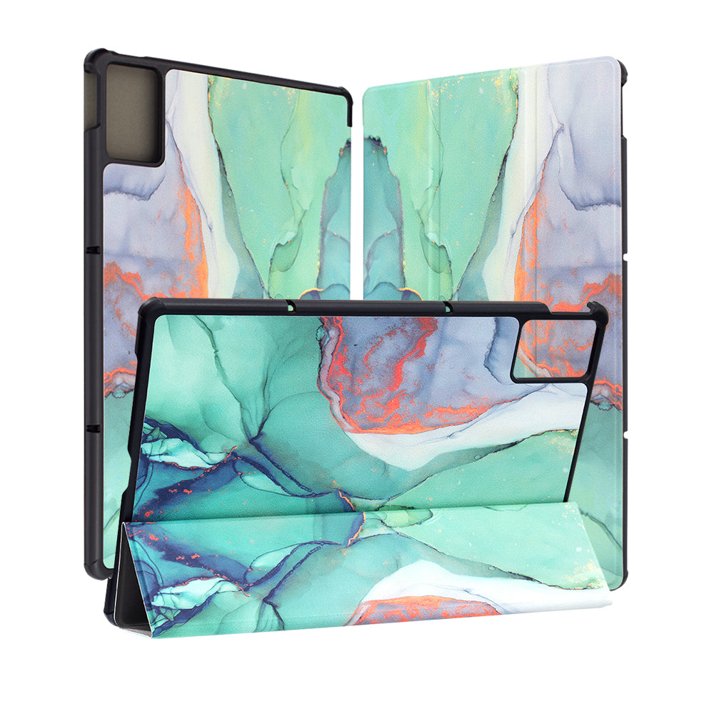 Futrola za Lenovo Idea Tab Plus, Techsuit, FoldPro Green Time, Multicolor