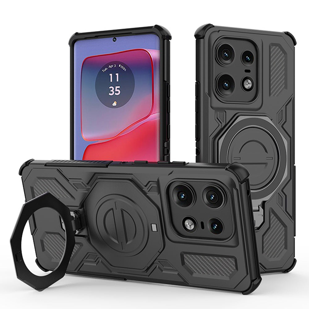 Futrola za Motorola Edge 50 Pro, Techsuit, Carbon Shield Pro, Crna