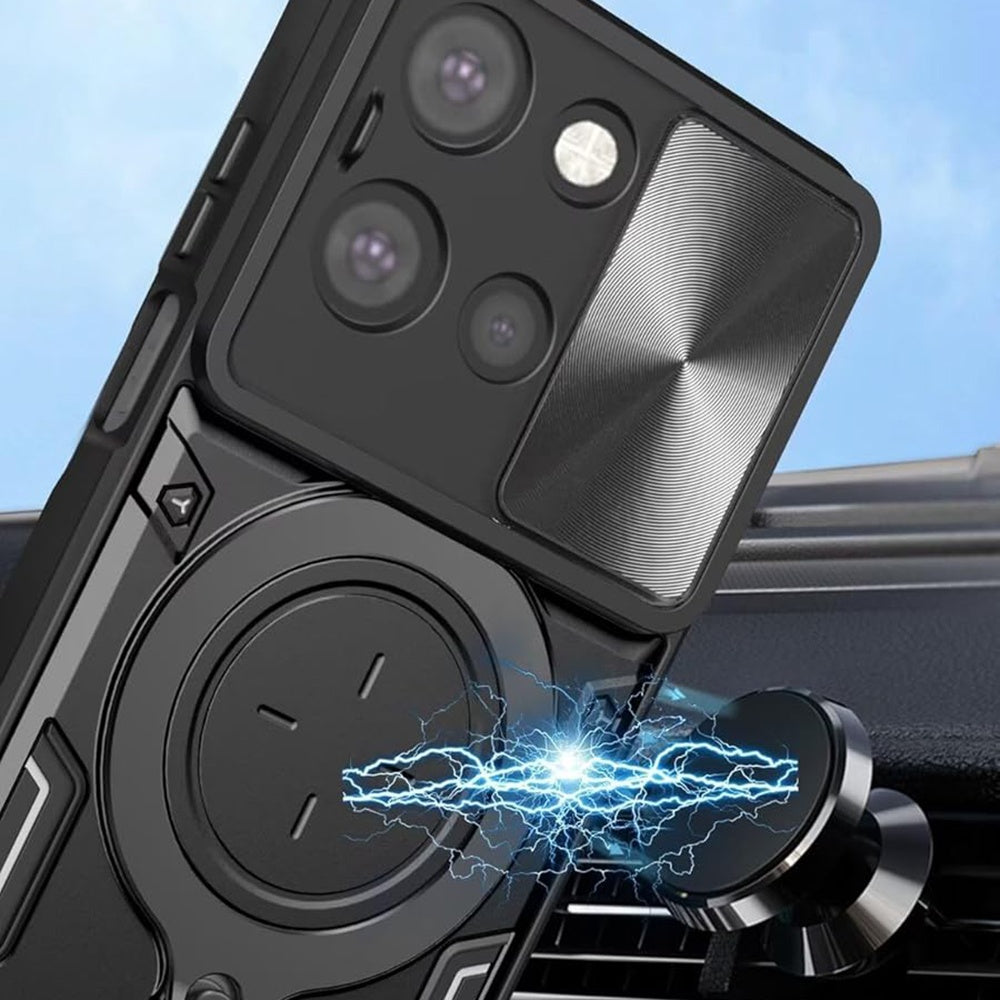 Futrola za Motorola Edge 70 Fusion, Techsuit, CamGuard Pro, Crna