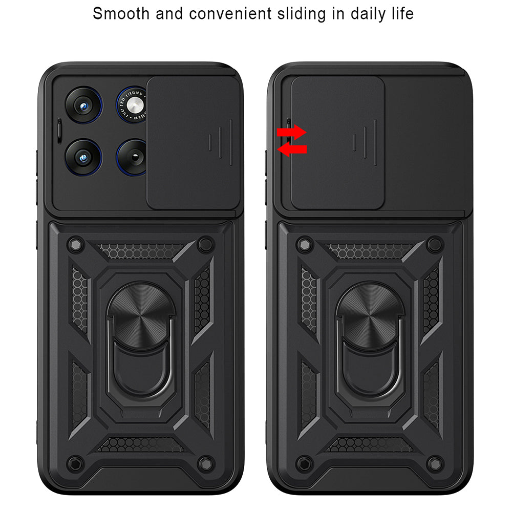 Futrola za Motorola Edge 70 Fusion, Techsuit, CamShield, Crna
