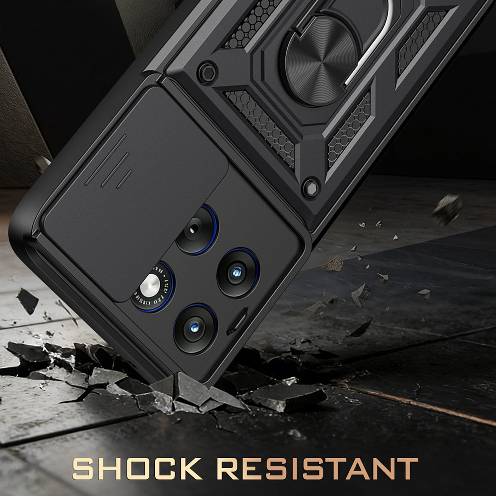 Futrola za Motorola Edge 70 Fusion, Techsuit, CamShield, Crna
