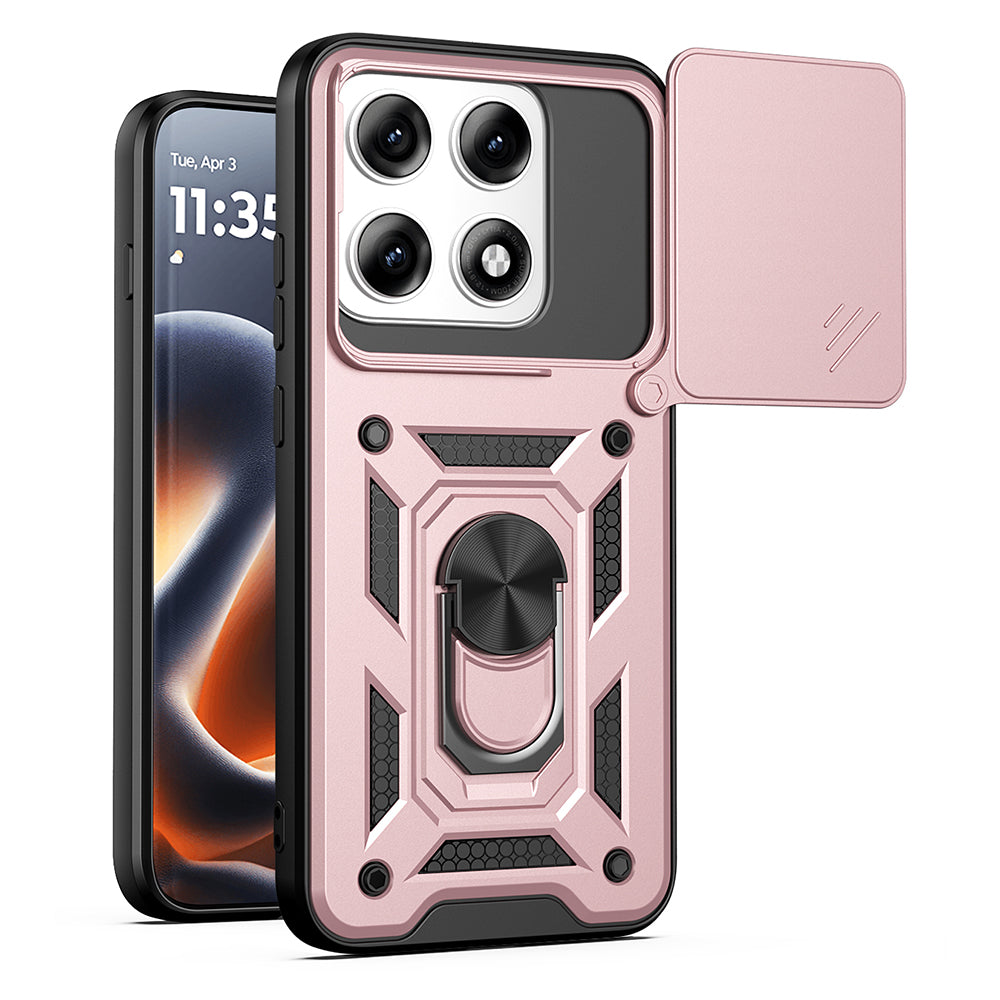 Futrola za Motorola Edge 70 Pro, Techsuit, CamShield, Roze Zlatna