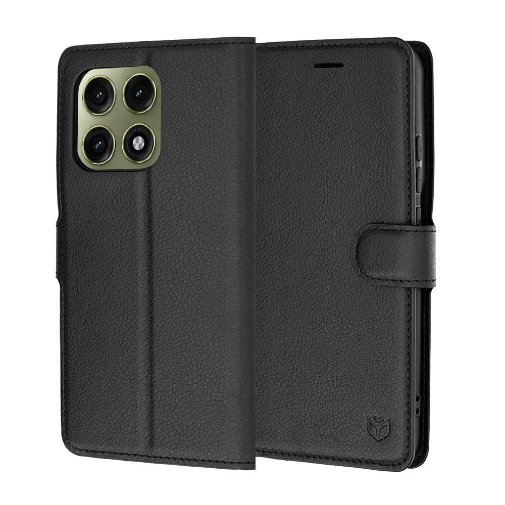 Futrola za Motorola Edge 70 Pro, Techsuit, Leather Folio, Crna