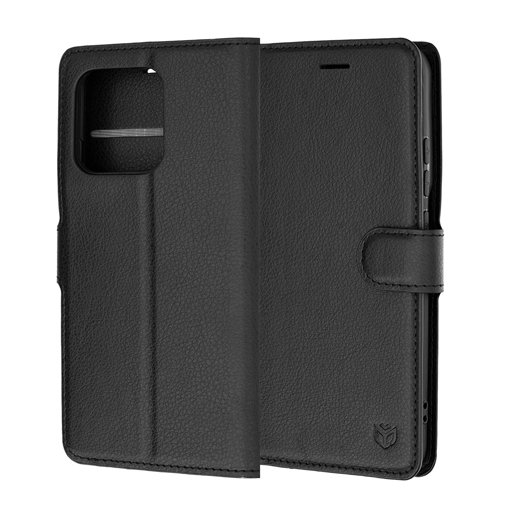 Futrola za Motorola Edge 70 Pro, Techsuit, Leather Folio, Crna