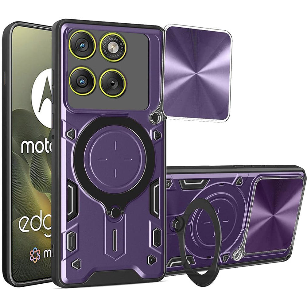 Husa za Motorola Edge 70, Techsuit, CamGuard Pro, Ljubičasta