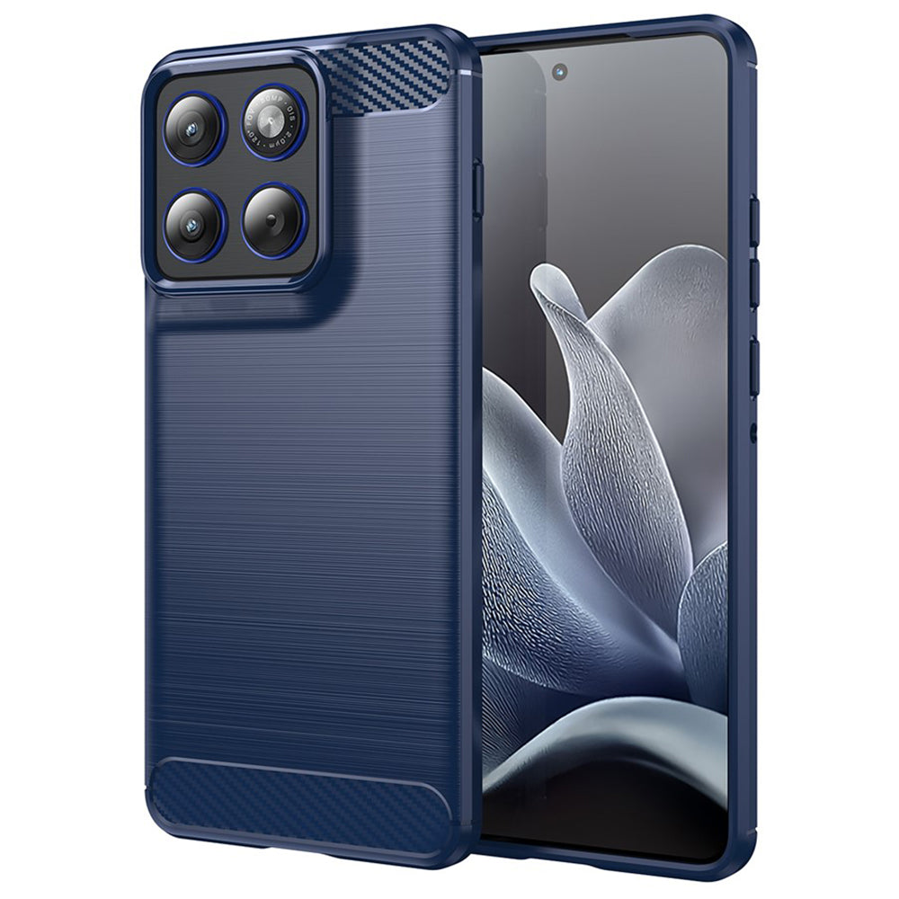 Futrola za Motorola Edge 70, Techsuit, Karbon, Plava