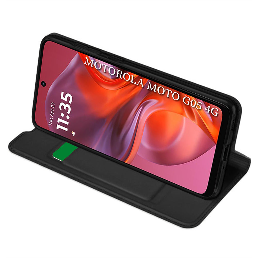 Futrola za Motorola Moto E15 / G05, Techsuit, Magskin Book, Crna