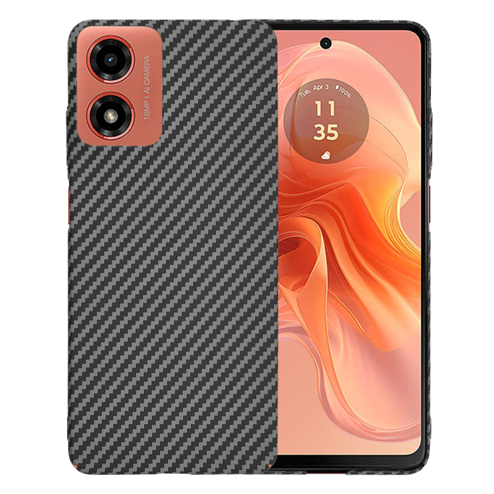 Futrola za Motorola Moto G04s / E14 / G04 / G24, Techsuit, Carbonite FiberShell, Crna