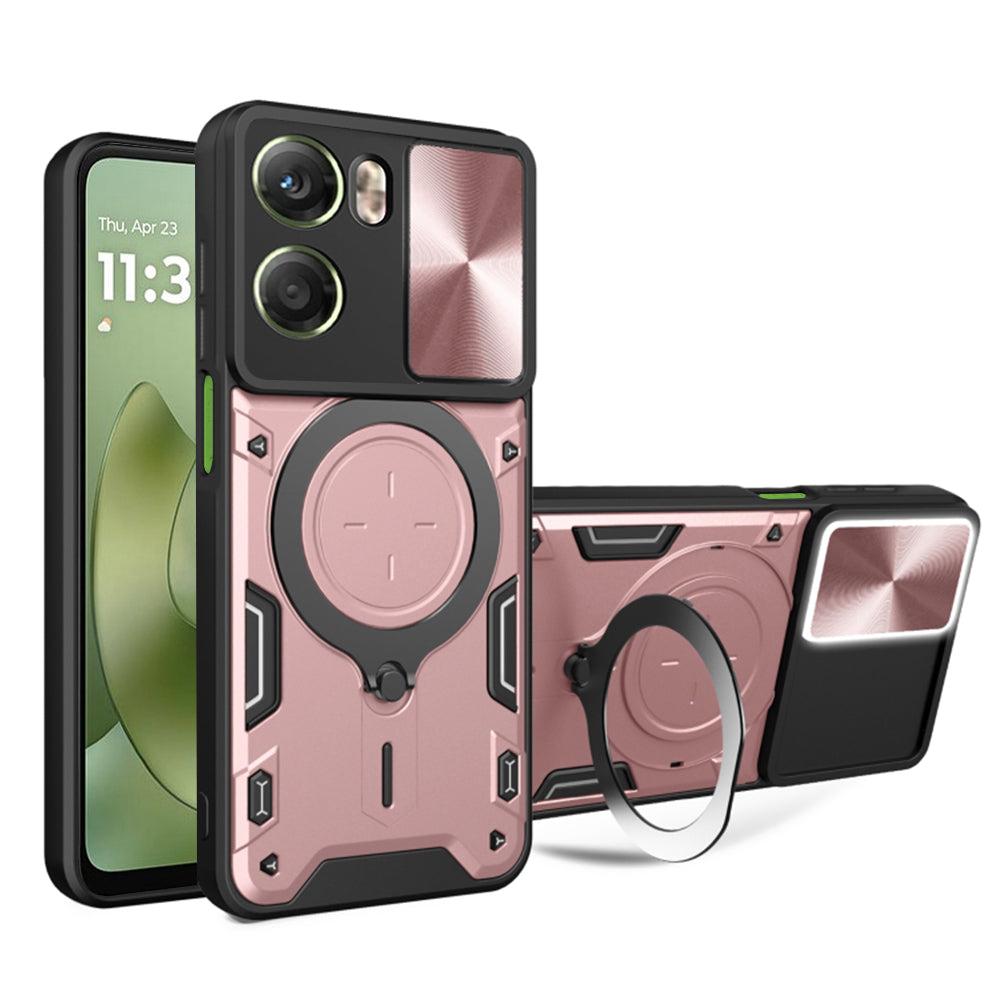 Futrola za Motorola Moto G06, Techsuit, CamGuard Pro, Zlatno Roze